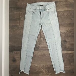 Light Wash Two Tone Jeans